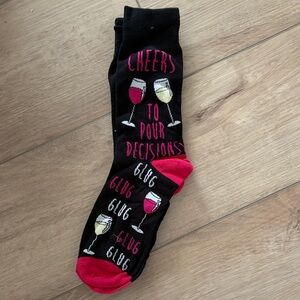 Cheers Wine Glass Socks